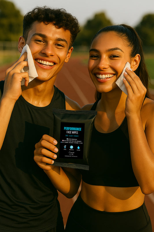 Performance Face Wipes – Cooling, Acne-Fighting Wipes for Teens & Athletes